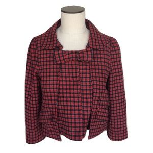 NWT Small Medium Millau Wool Tartan Plaid Jacket